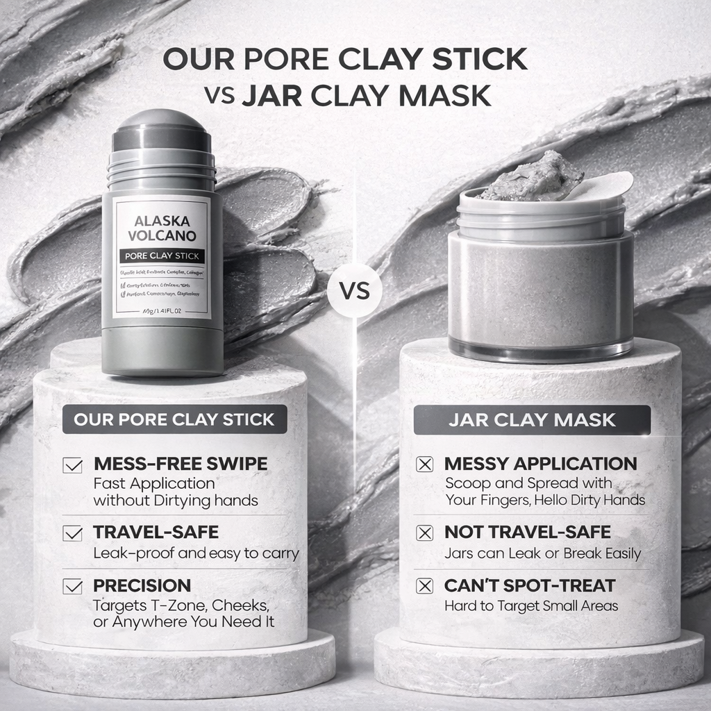 Alaska Volcano Pore Clay Stick