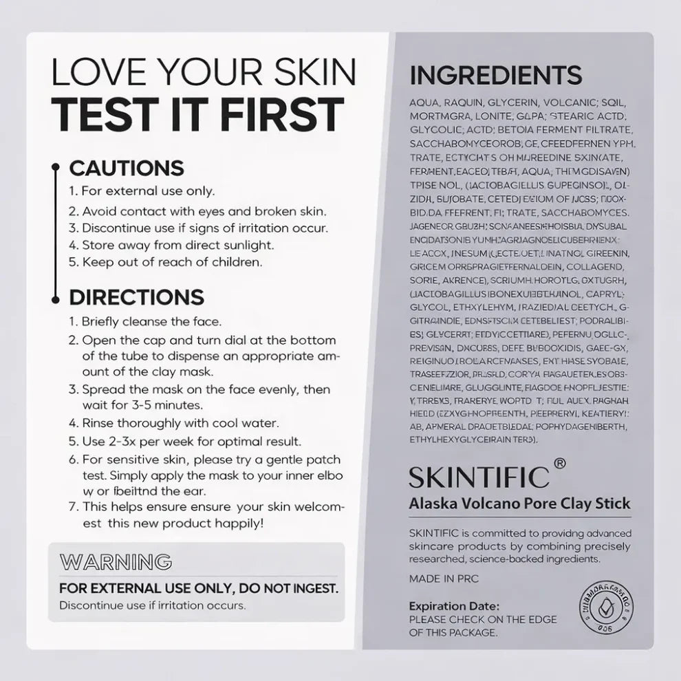 Alaska Volcano Pore Clay Stick